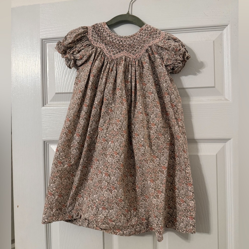 Sweet Dreams Floral Smocked Toddler Dress - 3T